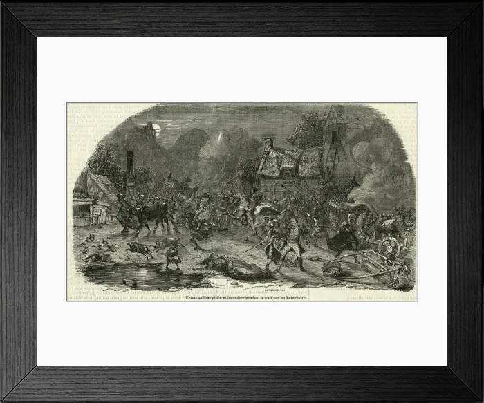 Framed Print : Rebecca Riots  /  1843