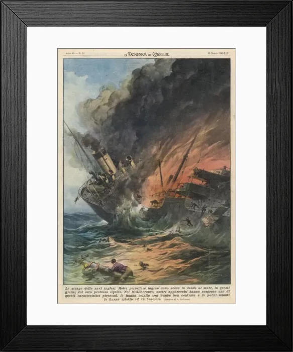 Framed Print : British Tankers Sunk Framed Print : British Tankers Sunk