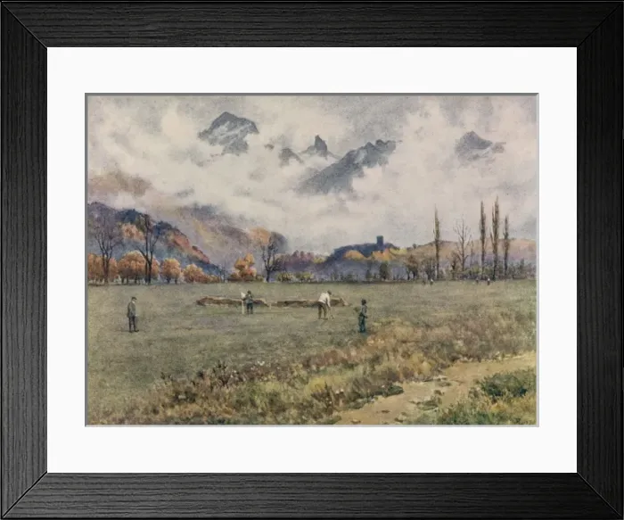 Framed Print : Golf at Montreux Framed Print : Golf at Montreux
