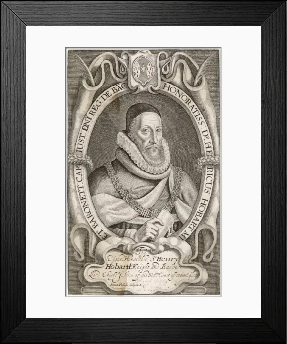 Framed Print : Sir Henry Hobart, Judge Framed Print : Sir Henry Hobart, Judge