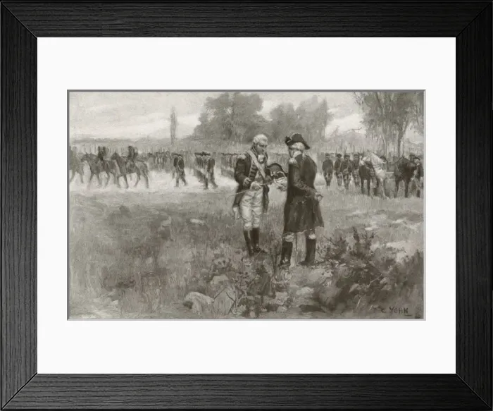 Framed Print : Burgoyne Surrenders / 1777 Framed Print : Burgoyne Surrenders / 1777