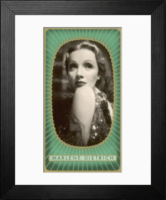 Framed Print : Dietrich / Cig Card Framed Print : Dietrich / Cig Card