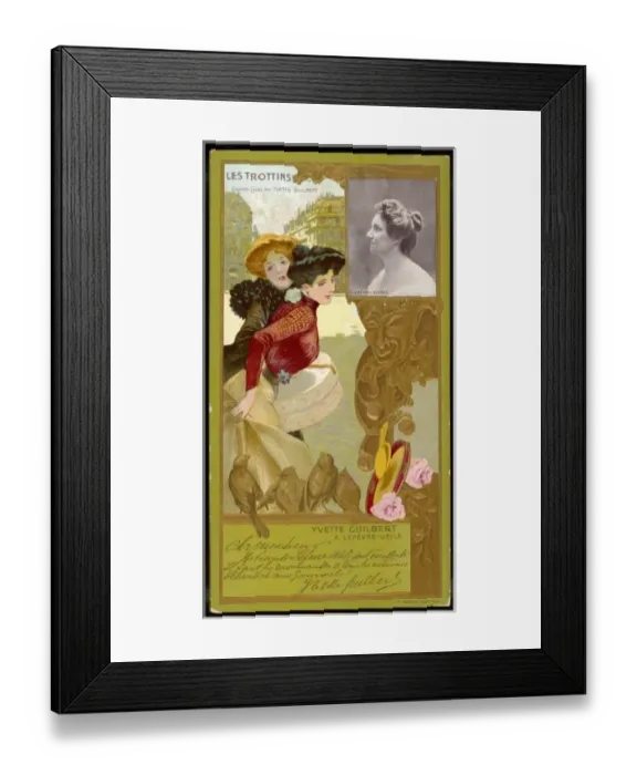 Framed Print : Yvette Guilbert / Trottins Framed Print : Yvette Guilbert / Trottins