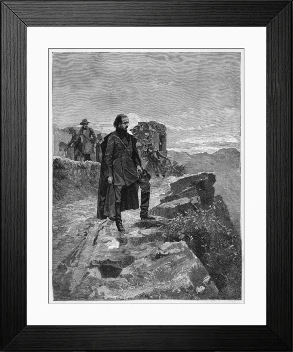 Framed Print : Mazzini Goes to Exile Framed Print : Mazzini Goes to Exile