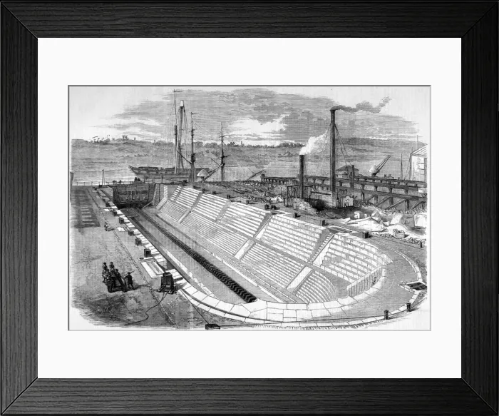 Framed Print : Dock no. 2 at Chatham