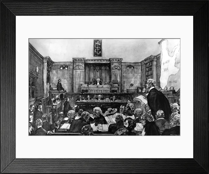 Framed Print : Divorce Court 1921 Framed Print : Divorce Court 1921
