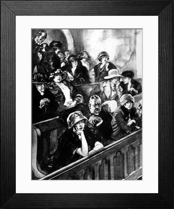 Framed Print : The public in a divorce court Framed Print : The public in a divorce court
