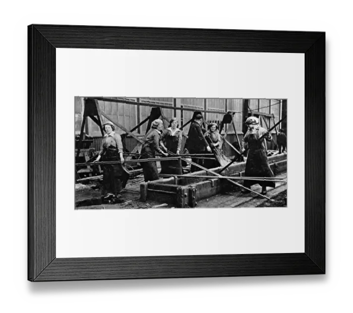 Framed Print : Women workers at a naval ship-building yard Framed Print : Women workers at a naval ship-building yard