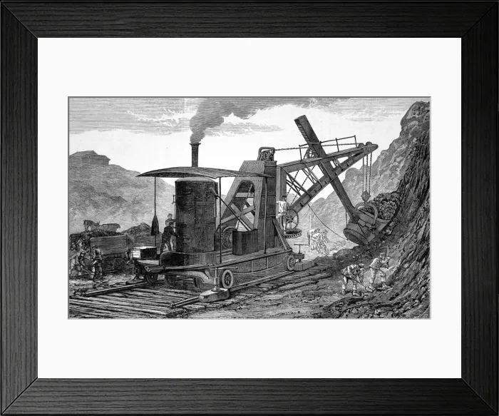 Framed Print : Steam navvy Framed Print : Steam navvy