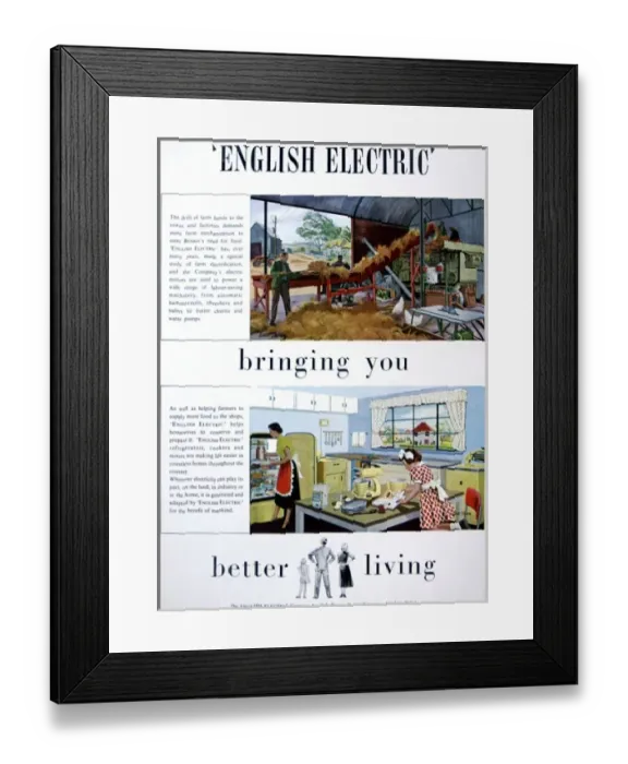 Framed Print : English electricity Framed Print : English electricity