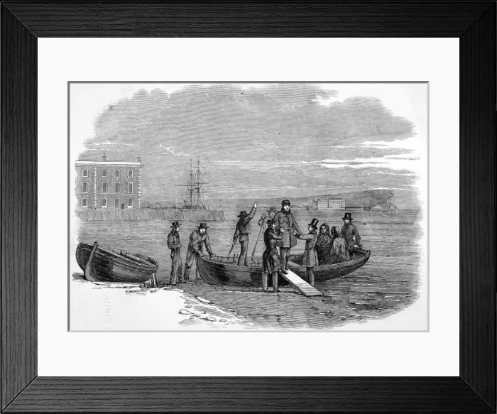 Framed Print : Louis Philippe landing at Newhaven Framed Print : Louis Philippe landing at Newhaven