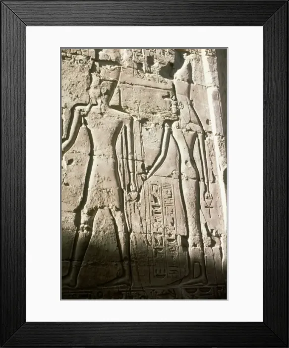 Framed Print : Rameses II & Nefertiti Framed Print : Rameses II & Nefertiti