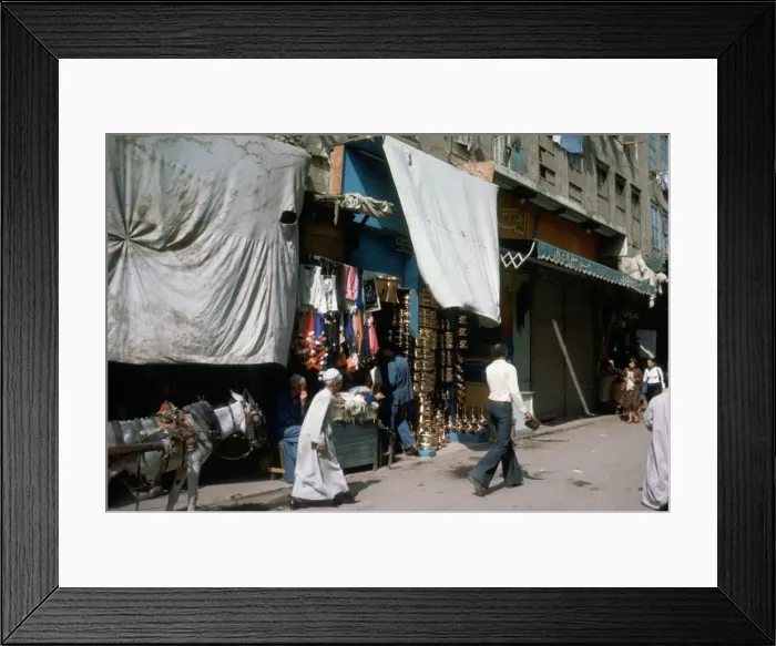 Framed Print : Cairo Street Scene / C1970 Framed Print : Cairo Street Scene / C1970
