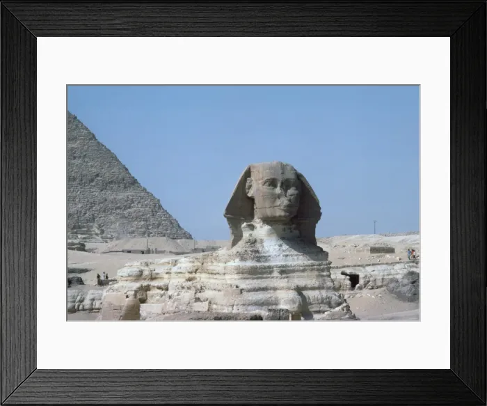 Framed Print : Sphinx and Pyramid Framed Print : Sphinx and Pyramid