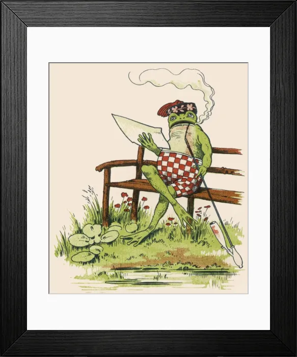 Framed Print : Frogs as Humans (1 of 5) Framed Print : Frogs as Humans (1 of 5)