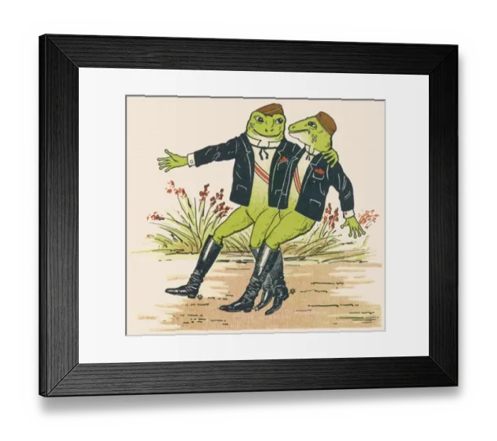 Framed Print : Frogs as Humans (5 of 5) Framed Print : Frogs as Humans (5 of 5)