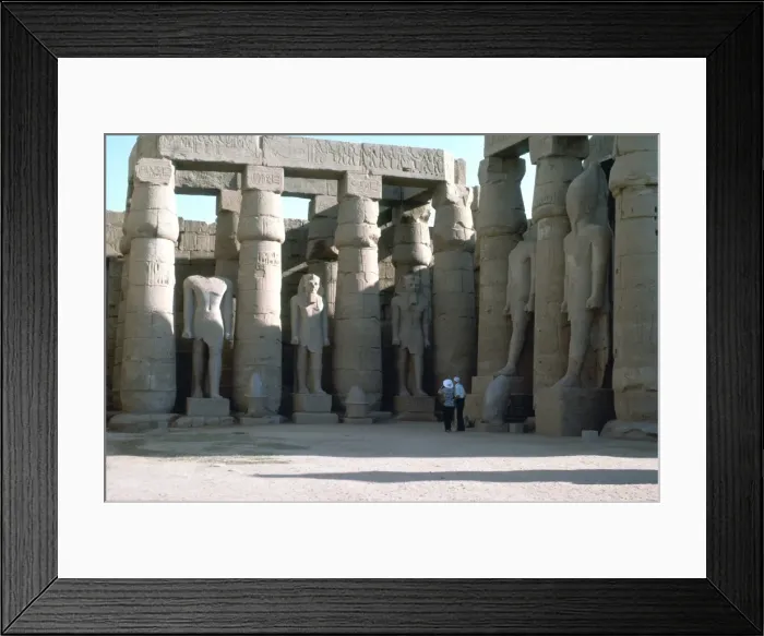 Framed Print : Luxor Temple Courtyard Framed Print : Luxor Temple Courtyard