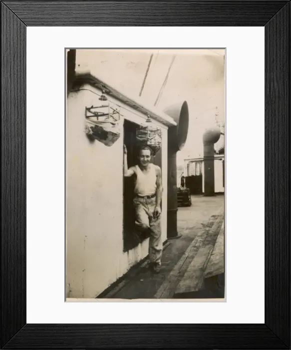 Framed Print : SHIPs COOK 1930S Framed Print : SHIPs COOK 1930S