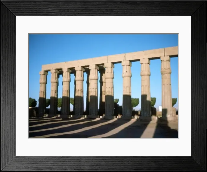 Framed Print : Luxor Columns (Shadows)