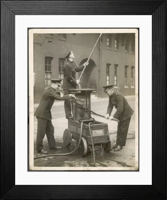 Framed Print : Fire Hose Pump 1930S Framed Print : Fire Hose Pump 1930S