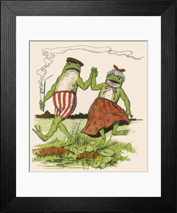 Framed Print : Frogs as Humans (4 of 5) Framed Print : Frogs as Humans (4 of 5)