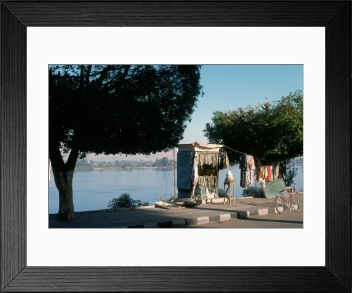 Framed Print : Stall by the Nile Framed Print : Stall by the Nile