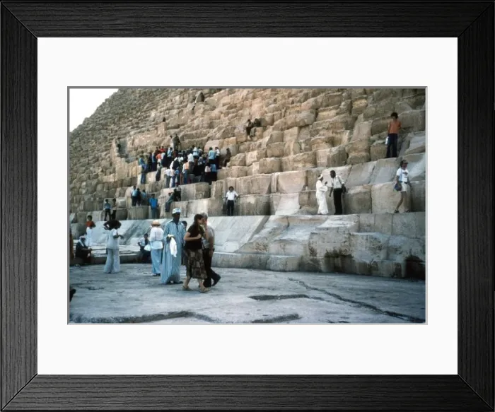 Framed Print : Tourists at the Pyramids Framed Print : Tourists at the Pyramids