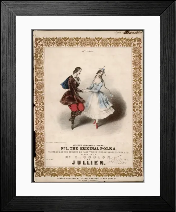 Framed Print : Julliens Polka Framed Print : Julliens Polka