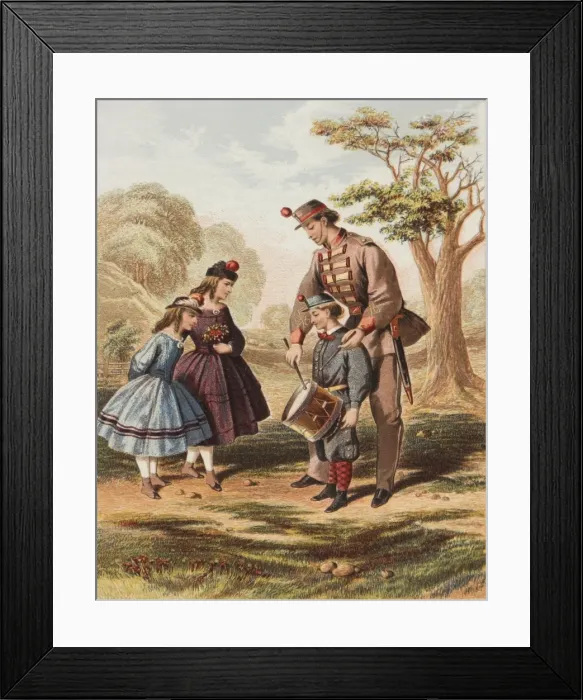 Framed Print : Teaching drums Framed Print : Teaching drums