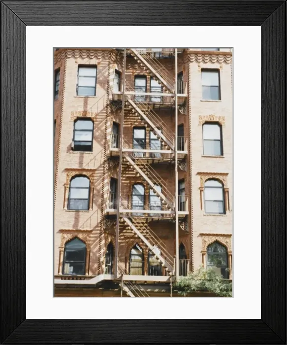 Framed Print : Fire Escape, Boston Framed Print : Fire Escape, Boston