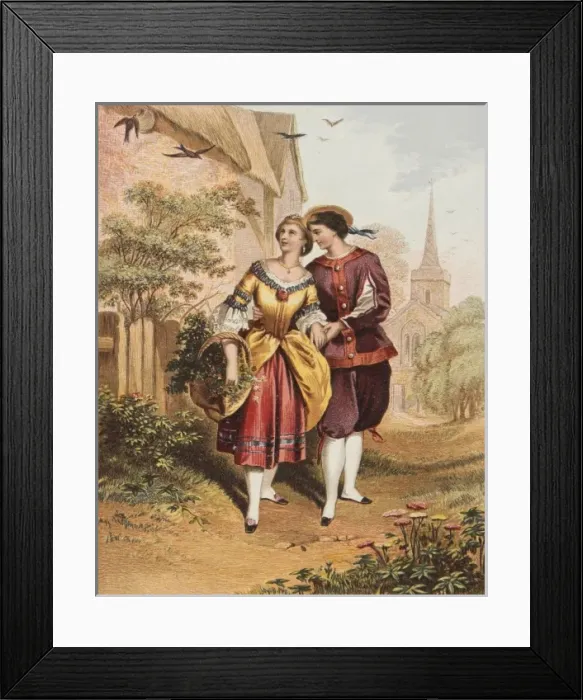Framed Print : Romance and swallows Framed Print : Romance and swallows