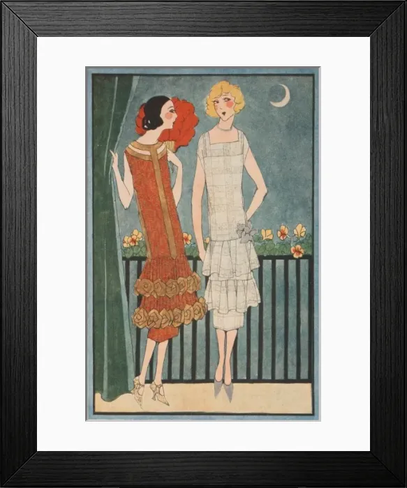 Framed Print : Fashionable flappers Framed Print : Fashionable flappers