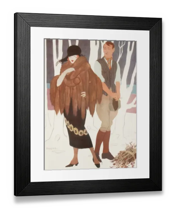Framed Print : The Mistletoe Man by Reginald Higgins Framed Print : The Mistletoe Man by Reginald Higgins