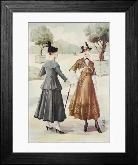 Framed Print : Toilettes de Demi-Saison 1916 Framed Print : Toilettes de Demi-Saison 1916