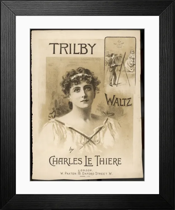 Framed Print : Trilby Music Sheet Framed Print : Trilby Music Sheet