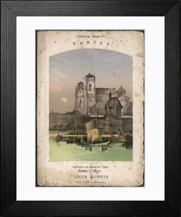 Framed Print : Nantes Music Sheet Framed Print : Nantes Music Sheet
