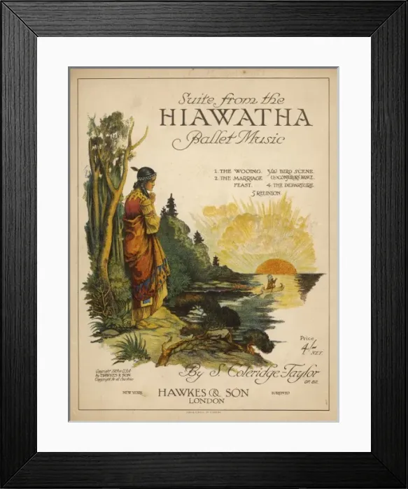 Framed Print : Hiawatha  /  Minnehaha