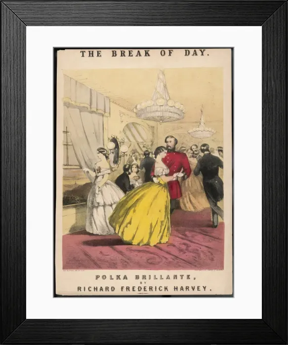 Framed Print : Break of Day Polka Framed Print : Break of Day Polka
