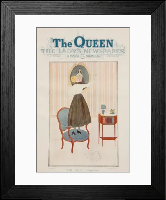 Framed Print : Her Brave Dragoon Framed Print : Her Brave Dragoon