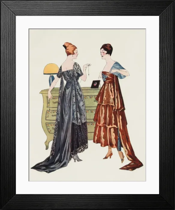 Framed Print : Robes de Soiree 1916 Framed Print : Robes de Soiree 1916
