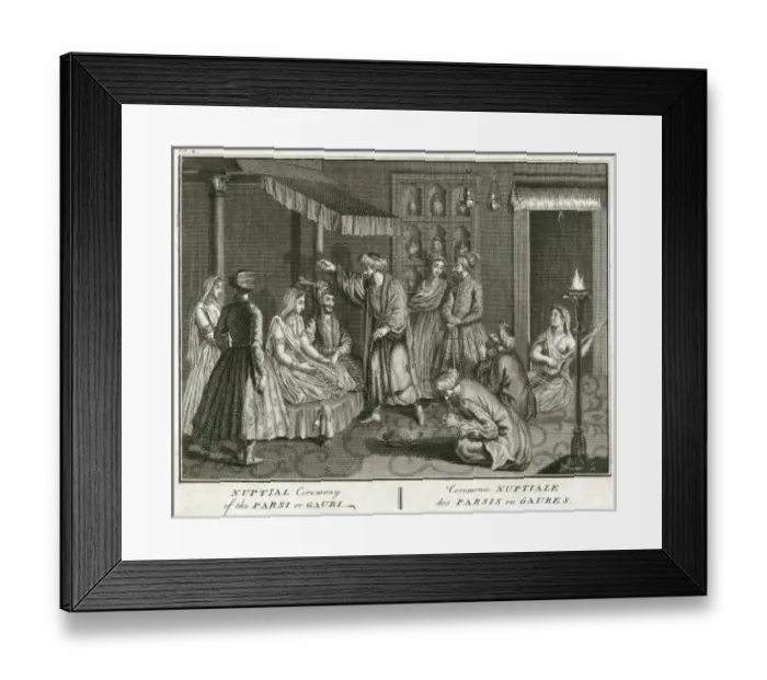 Framed Print : Parsee Marriage, India Framed Print : Parsee Marriage, India