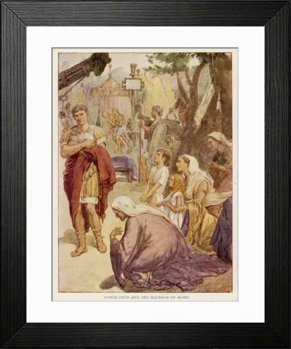 Framed Print : Coriolanus & Women Framed Print : Coriolanus & Women