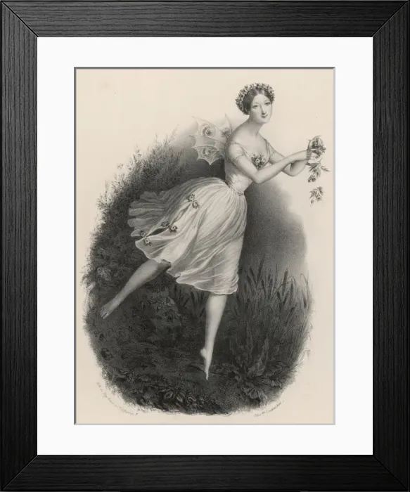 Framed Print : Grisi as Giselle Framed Print : Grisi as Giselle