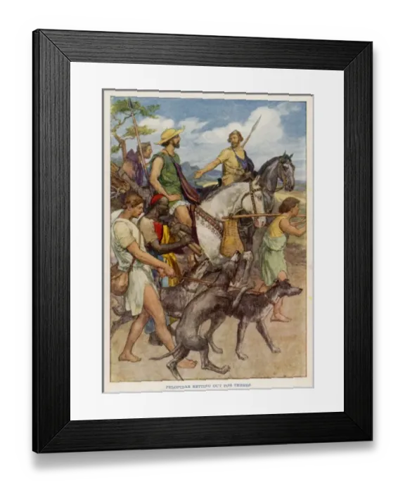 Framed Print : Pelopidas Goes to Thebes Framed Print : Pelopidas Goes to Thebes