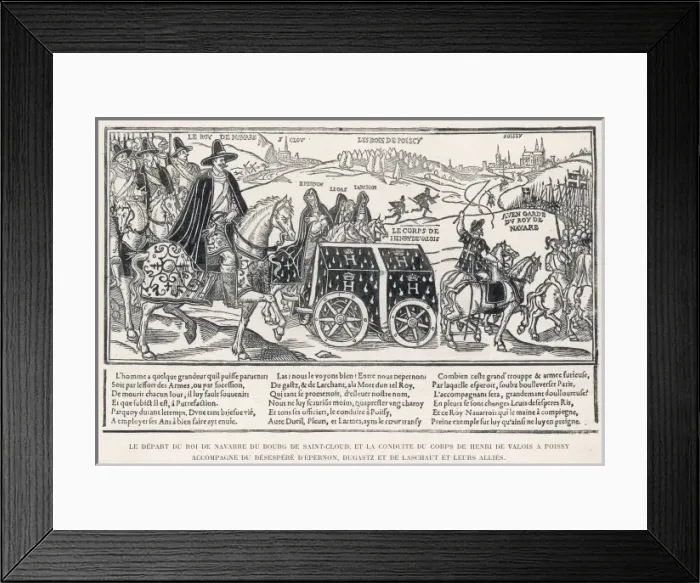 Framed Print : Funeral of Henri III Framed Print : Funeral of Henri III