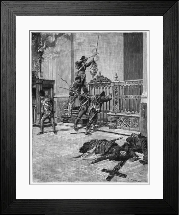 Framed Print : Austrians Looting Framed Print : Austrians Looting