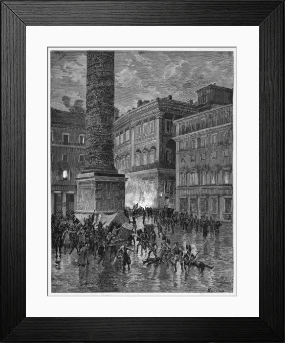 Framed Print : Insurrection in Rome Framed Print : Insurrection in Rome