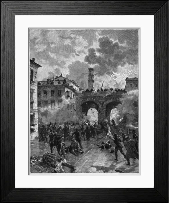 Framed Print : Revolt in Milano - 2 Framed Print : Revolt in Milano - 2