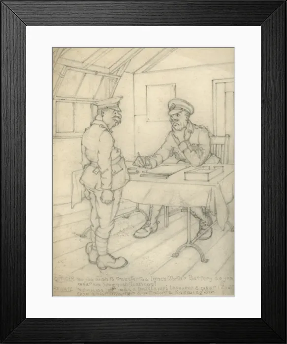 Framed Print : Mortar Battery Cartoon Framed Print : Mortar Battery Cartoon