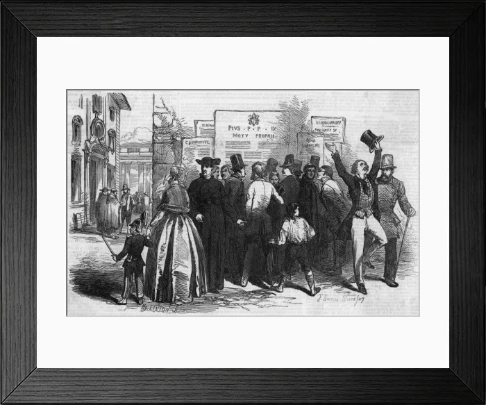 Framed Print : Pius IX Reforms Framed Print : Pius IX Reforms